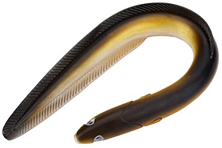 Fischereiköder, 6pcs große weiche Aal -Form PVC -Fischereisimulation Künstlicher Schwimmköder Tackle Köder Biss Teilzubehör für frische Salzwasserfische