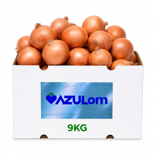 Cebollas Frescas 9kg – Directo del Campo – Sabor Intenso y Natural – Ideales para Cocina, Sofritos, Ensaladas y Asados – Producto Natural sin Conservantes