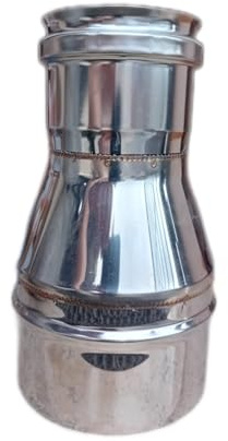 Riduzione Aumento Canna Fumaria Inox Varie Misure (FEMMINA 80 X MASCHIO 120)
