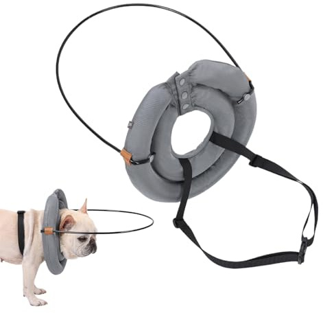 Pet Collision Ring – Adjustable Pet Bumper Collar Protective Ring | Soft Cushion Design, Lightweight, Comfortable Fit, Eye Protection Aid, Supplies For Blind Dogs Cats Vision Impairment Pets Indoor