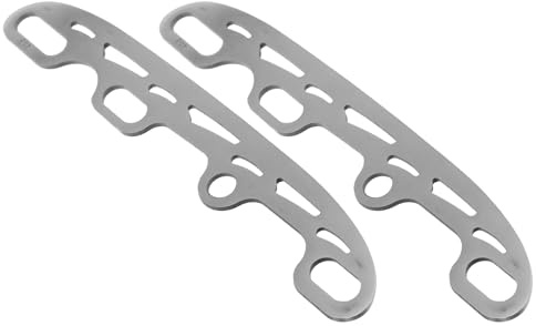 Healeved Lames de Patinage de Rechange en Acier Inoxydable, Taille Petite 253 Mm, 1 Paire pour Patins à roulettes de Roller Hockey, Solide et Adaptées au Patinage sur Glace Extérieur