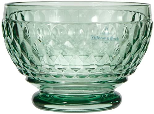 Villeroy & Boch Boston Cuenco para Postre Verde, Apto para Lavavajillas, Cuenco, Vidrio De Cristal