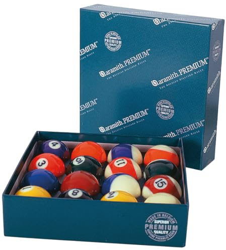 Winsport Billard Kugeln Aramith Modell Premium 57,2 mm für Poolbillard, Professional Tournament Balls Original Made by Saluc in Belgien