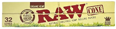 RAW Bio-Hanf Kingsize-Kegel - 32 Pack