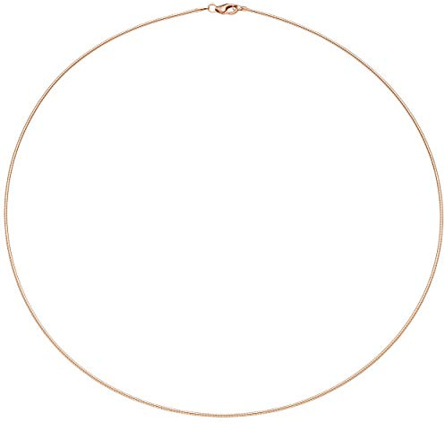 Jobo Damen-Halsreif aus 925 Sterling Silber rosegold vergoldet 1,1 mm