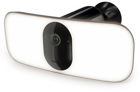 Arlo Pro 3 Floodlight Camera | Wire-Free, 2K Video & HDR | Color Night Vision, 2-Way Audio, 6-Month Battery Life, Motion Activated, Direct to WiFi, No Hub Needed, 160° View | Works with Alexa | Black