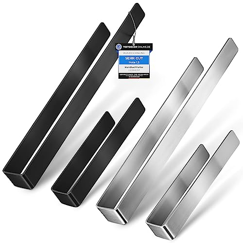 LIEBHEIM Handtuchhalter Ohne Bohren - Handtuchhalter Wand - Handtuchhalter Edelstahl gebürstet - Handtuchhalter Bad - Handtuchstange Badezimmer - Geschirrtuchhalter Küche