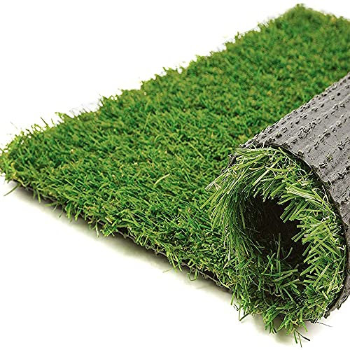 SASONS®Quality Artificial Grass Green Astro Garden Lawn HIGH Density Realistic Looking Environment Safe 15 mm HIGH Pile Fake Grass Turf ROLL (1 X 4 M)