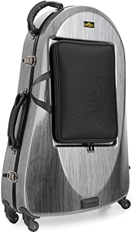 Lechgold Deluxe Koffer für Euphonium, Stabiles Kunststoff-Gehäuse | Lechgold Instrumentenkoffer Deluxe für Euphonium, Ausführung als Trolleykoffer mit robusten Rollen, Gewicht: 5, 1 kg, Böden
