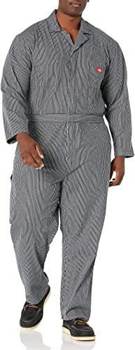 Dickies Men's Coveralls, Rinsed Hickory Stripe, X-Large Big Tall