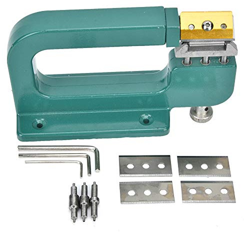 Yuecoom Divisor De Cuero, Máquina De Biselado De Bordes Artesanales De Cuero Herramienta Peladora De Divisor De Reparación De Cuero