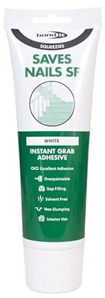 Bond it Squeeze it Saves Nails SF Gap Filling Construction Instant Grab Adhesive WINDOWS BATH KITCHEN Solvent free Overprintable