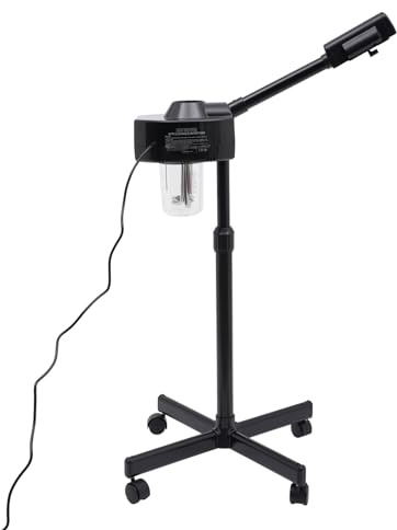 YISSALE Vaporisateur de sauna facial avec buse rotative à 360° pour salon et maison 750 W Noir