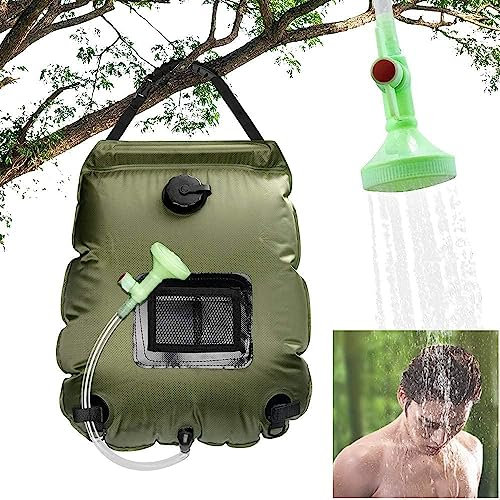 DKLIMA Solar Heated Camping Shower for Audi A6 Avant C7 2011-2018,with Upgraded Hose and Shower Head for Camping Hiking and Travelling.
