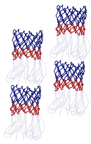 HANABASS 4stücke Tricolor Nylon Basketballnetz Für Innen Und Außen Aufbewahrungsnetz Für Bälle Und Geeignet Für Basketball Fußball Und