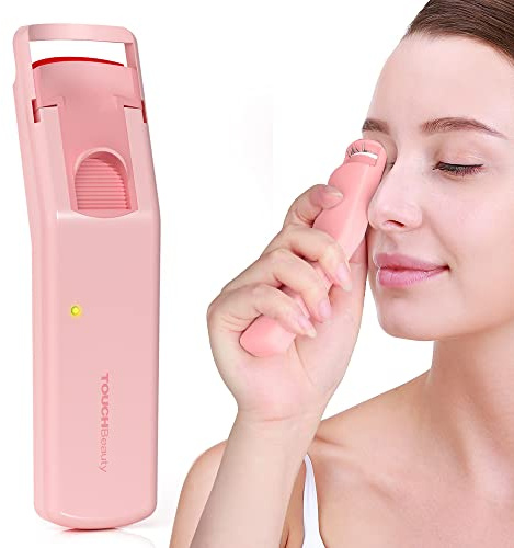 Wimpernzange Beheizte,TOUCHBeauty Elektrische Wimpernzange Professionelle mit Silikon-Heizkissen, 30S Schnelle Erwärmung, Langlebig für 24 Stunden,Leicht für Unterwegs