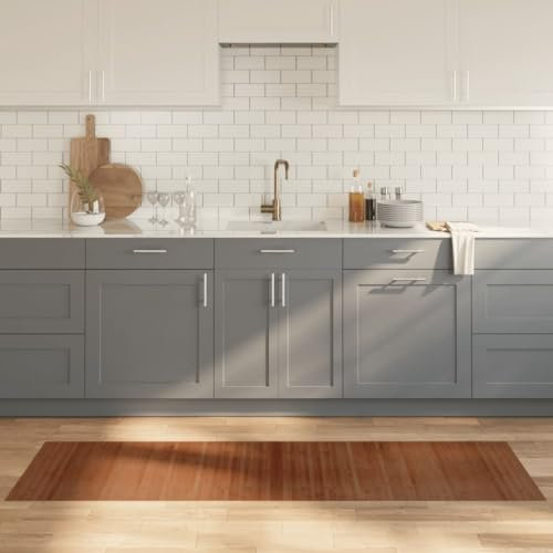 XGWKCNV Decor Teppich rechteckig braun 60x200cm Bambus Teppiche