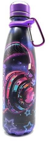 Seven Borraccia Termica in Acciao Inox, 500 ML, Borraccia Scuola Elementare, Sport e Tempo Libero (Music Girl)