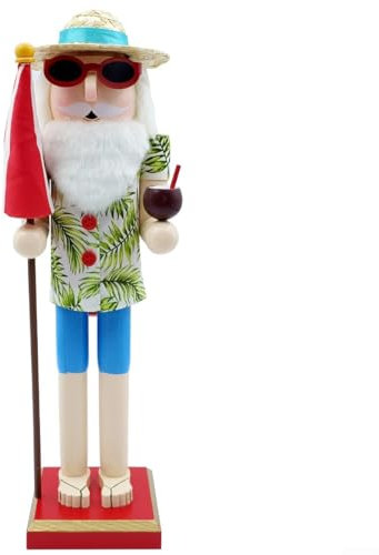 Schiaccianoci tradizionale in legno, 38,1 cm, per feste e decorazioni (C)
