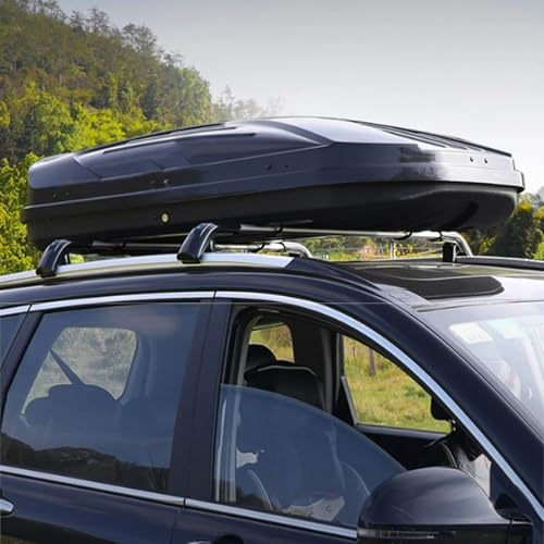 JXYQZD Cofre Techo Coche, Baúl de Techo Rígido de ABS de 300/480/500/550 L con Cerradura de Seguridad y Apertura Lateral, para Coche, Furgoneta y SUV(120x79x24cm)