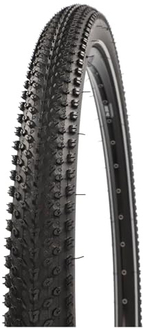 FISCHER Fahrradreifen MTB, pannensicher mit Reflexstreifen, schwarz 29 x 2,20 Zoll (54-622)