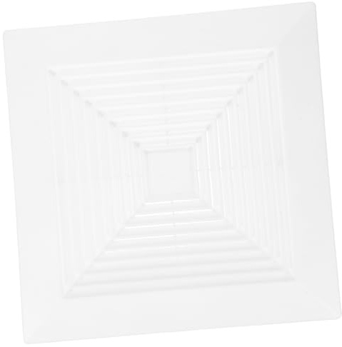 Amosfun para Ventilador de Techo con Rejilla Cuadrada para Ventilación de Baño de Ventilación para Extractor Material Resistente para Flujo de Aire Óptimo Diseño Moderno