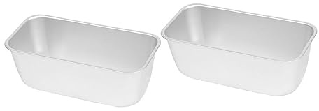 BAZEITFLOW 2 piezas Molde Rectangular para Hornear Tostadas y Pasteles Antiadherente Resistente para Pan Bizcocho y Brownies Cocina Diaria Familiar