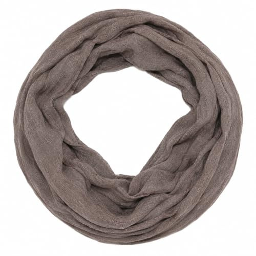 beybey® Damen Loopschal aus 100% Baumwolle – Leichter Rundschal, weich & atmungsaktiv – Viele Farben & Muster