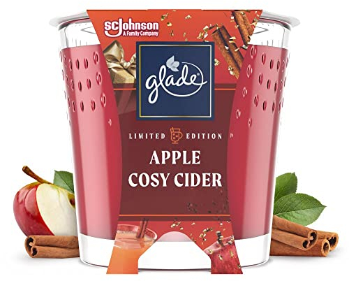 Glade Scented Candle, Air Freshener Wax Candle for Aromatherapy, 129 g, 30 Hour Burn Time, Arctic Apple Pie, 1 Candle