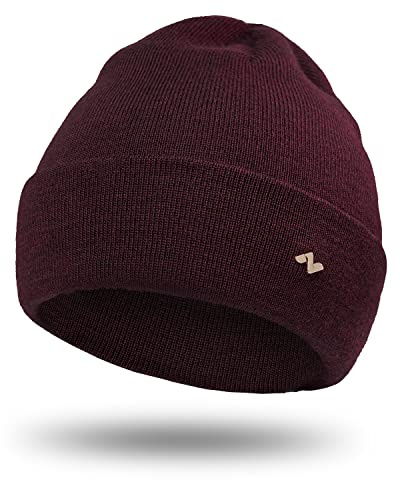 NYTTED® Merino Mössa för Män & Kvinnor | 100% Finaste Merinoull | Vacker, Varm, Mjuk och Stretchig | Ullmössa | Vintermössa | Stickad Mössa