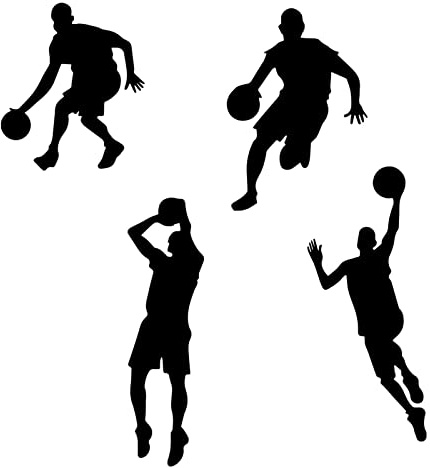 Adesivo da parete in stile sportivo, rimovibile, in vinile, per camera dei ragazzi, camera da letto, scuola, appassionati di basket