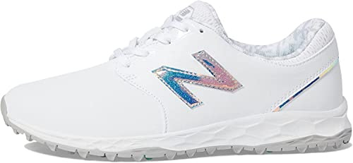 New Balance Damen Fresh Foam Breathe Golfschuh, Weiss/opulenter Garten, 41.5 EU Weit