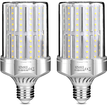 HZSANUE LED Lampen 32W, 260W Glühlampenäquivalent, 3600lm, 4000K Neutralweiß, E27 Edison Schraube, 2 Stück