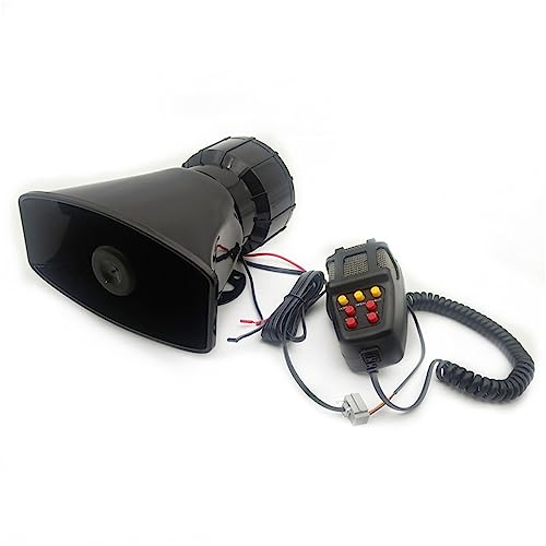 2 V 100 W Auto Laute Sirene Alarm Horn Warnung Lautsprecher Handheld Megaphon 7 Töne Wasserdicht Quadratischen Mund, 158x85mm/6,22x3,35 in