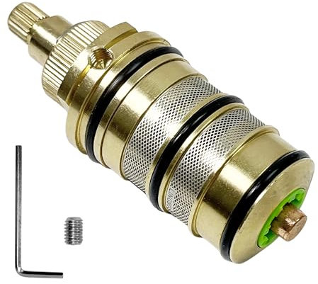 Noyau de valve thermostatique entièrement en cuivre, élément de filtre thermostatique pour robinet de baignoire, robinet de douche, robinet thermostatique domestique, valve thermostatique solaire