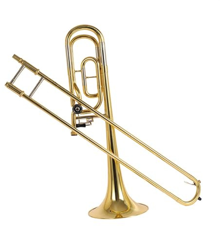 B- Bis F-Klappenposaune, Messingfarbe, Goldposaune, Innenrohr Aus Weißem Kupfer, Posaune Mit Koffer Posaune für Anfänger