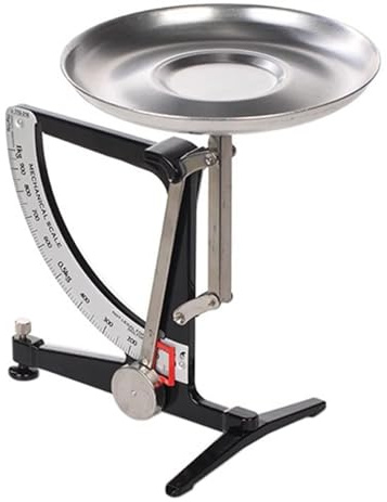 Mechanical Kitchen Scale, 1kg Metal Balance Scale, with Stainless Steel Pendulum and Aluminum Tray, No Need Battery, for Electronics, Scientific Research, Food
