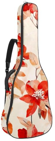 Gepolsterte Gitarrentasche, gestreift, gefärbtes Aquarellmuster, schützende Akustikgitarre, Gigbag für E-Bass, Konzertgitarre, Multicolor 08, 42.9x16.9x4.7 in, Lässiger Tagesrucksack