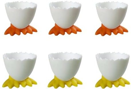Soporte para hueveras, diseño de patas de pollo, herramienta de soporte para huevos, cubiertos creativos y divertidos para cocina, panadería, decoración de mesa del hogar