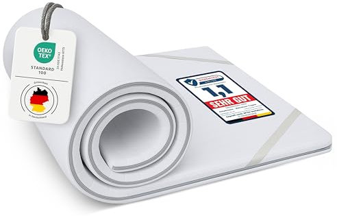 OnlyDreams – 7-Zonen Matratzen Topper 90x200cm | ergonomischer Kaltschaum | 2in1 Härtegrad |Hypoallergen und waschbarer Bezug | rutschfest | Memory Effekt | Höhe 5cm | Oeko-TEX®