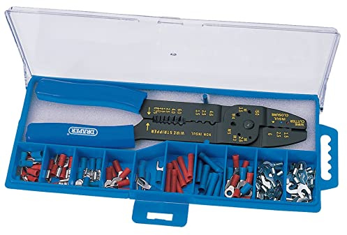 Draper 13658 5-Way Crimping Tool and Terminal Kit , Blue