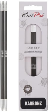 KnitPro Karbonz Nadelspiele 6 (15cm) | 1,75mm
