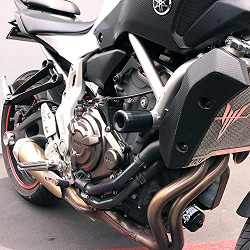 Shogun USA Made Yam MT-07 MT07 2018 2019 2020 2021 2022 2023 2024 2025 2026 XSR700 2018 2019 2020 2021 2022 2023 2024 2025 2026 FZ-07 FZ07 2015 2016 2017 Black No Cut Frame Sliders - 750-6419