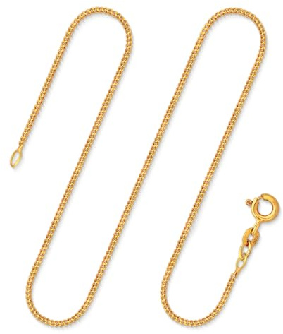 EDELIND Goldkette Damen 333 585 Echtgold Panzerkette 1.4 mm auch 375 750 mit stilvoller Geschenkbox