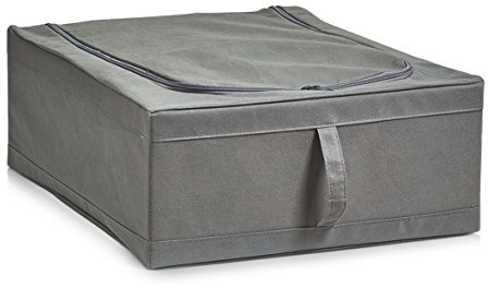 Zeller 14607 Aufbewahrungs Box, Vlies, Stoff, grau, 44 x 55 x 19 cm