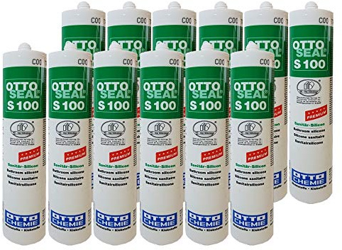 OTTOSEAL 12x Silikon S-100 300ml C43 MANHATTEN (Vorteils-Set)