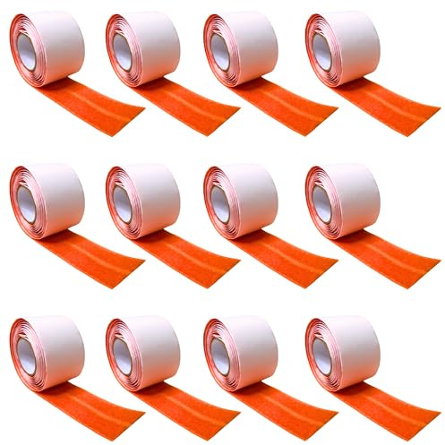 RE-U-ZIP Mounting Strip Refills | 12 Pack | for Use with RE-U-ZIP Reusable Dust Barrier Zippers & Magnetic Entry Strip (Magnetic Dust Barrier Zipper)