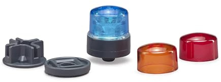 bruder 02807 - Rundumleuchte inklusive Batterie | Zubehör mit Lichtfunktion für viele Fahrzeuge, Themenwelten