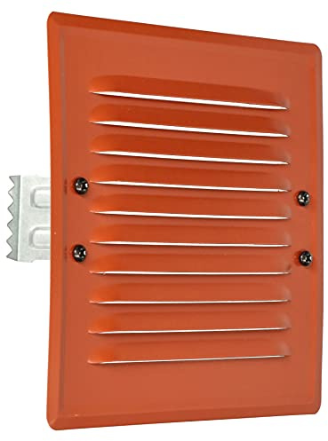 KOTARBAU® Rejilla de ventilación 165 x 165 mm de Metal Rejilla de Escape de Aire Teja Ladrillo con Malla Mosquitera