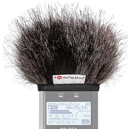 Gutmann Mikrofon Windschutz Fell für Tascam DR-07X Mercury Handgefertigt in Deutschland